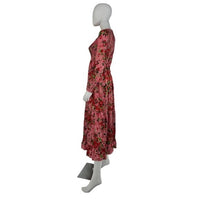 Tuckernuck NEW Pink Peony Meadows Libby Long Sleeve Maxi Dress Size XXS