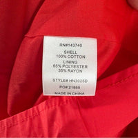 Hyacinth House NEW Red Ruffle Collar Louisa Puff Sleeve Cotton Maxi Dress XXL