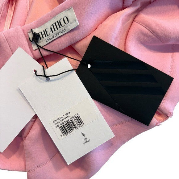 The Attico | NEW Coco Mini Party Cocktail Bodycon Dress in Sugar Pink Size M