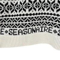 Tuckernuck NEW Charcoal and Cream Fair Isle Sandwick Pullover Sweater Size S