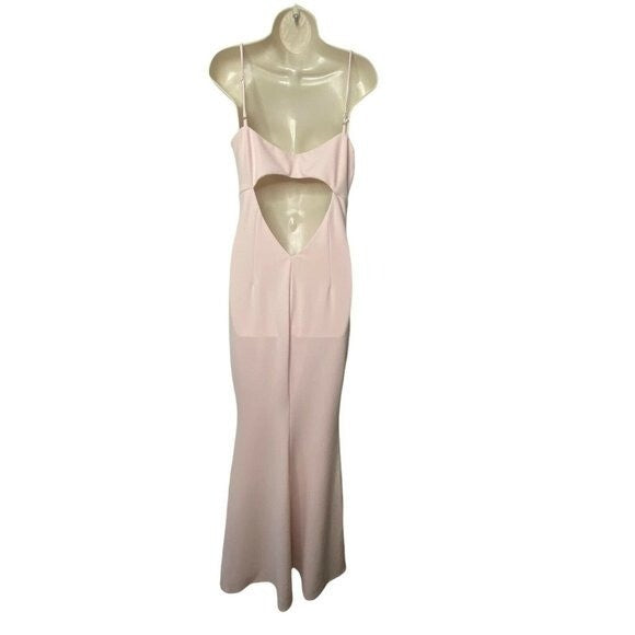 Katie May | Bambi Back Cut-Out Gown in Blush Size 8/M