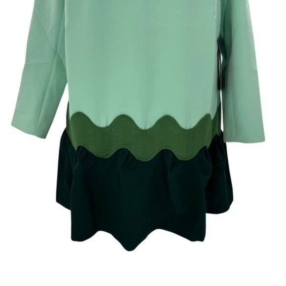 Tuckernuck NEW Sea Grove Pierce Long Sleeve Drop Waist A Line Mini Dress Size L