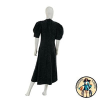 En Saison NEW Charcoal Gray Harlow Denim Animal Print Midi Dress Size XS