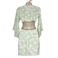 Lovers + Friends NEW Maysa Cut Out Mini Dress Palm Tree Print Size XXS