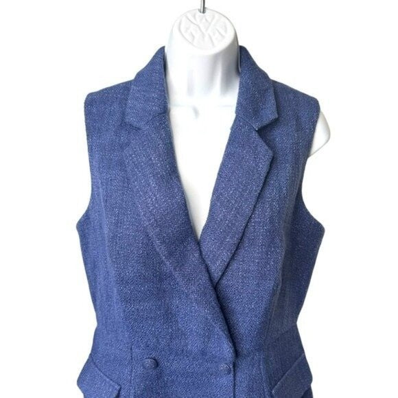 Pomander Place | NEW Navy Tweed Campbell Sleeveless Romper Size XL