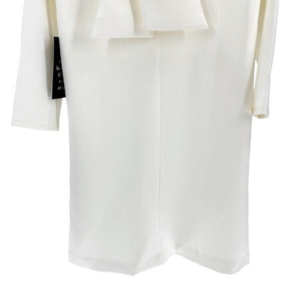 Tuckernuck | NEW Ivory Daphne Preppy Bow Tie 3/4 Sleeve Mini Dress Size XL