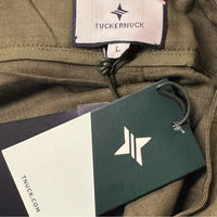 Tuckernuck NEW Army Green Safari Linen High Waist Pleated Shorts Size L