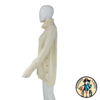 Tuckernuck NEW Winter White Sophia Wool Knit Turtleneck High Low Sweater Size XS