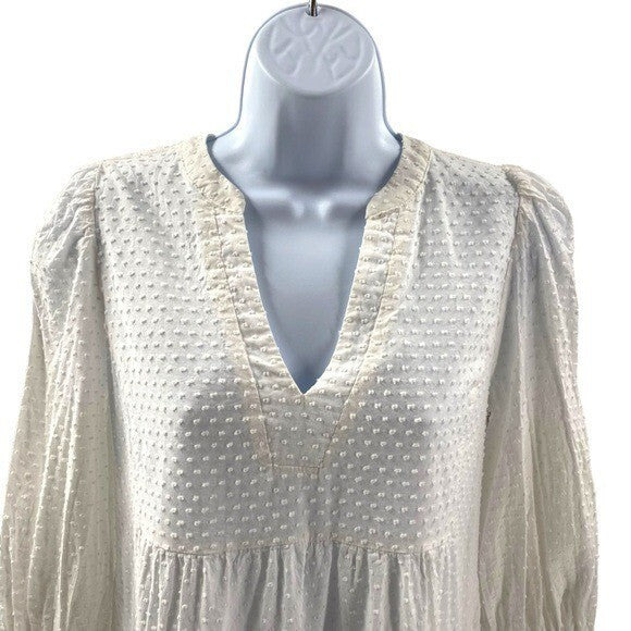Pomander Place | NEW White Swiss Dot Kenzo Mini Dress Size XS