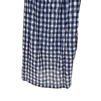 Tuckernuck NEW Tnuck Beach Embroidered Blue Check Gingham Toulon Coverup Size M