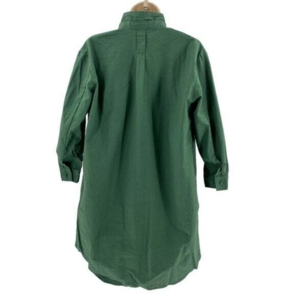 Pomander Place | NEW Green Polly Collared Preppy Shirt Dress Size XXL