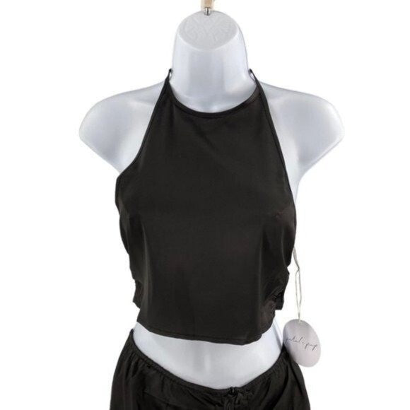 Mable x Petal & Pup NEW Angelique Open Back Crop Two Piece Set Midi Dress Size L