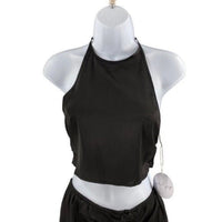 Mable x Petal & Pup NEW Angelique Open Back Crop Two Piece Set Midi Dress Size L