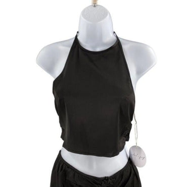 Mable x Petal & Pup NEW Angelique Open Back Crop Two Piece Set Midi Dress Size L