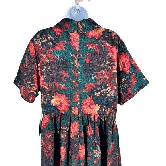 Tuckernuck NEW Persimmon Floral Jacquard Adelaide Formal Midi Dress Size XXL