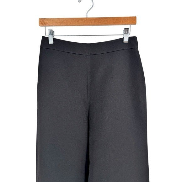 Alexis NEW Black High Waist Wide Leg Crop Gold Embellished Trouser Pant Size S