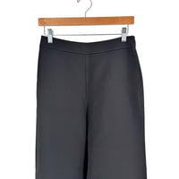 Alexis NEW Black High Waist Wide Leg Crop Gold Embellished Trouser Pant Size S