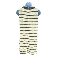 Tuckernuck | NEW Navy Stripe Tweed Sleeveless Crew Neck Jackie Mini Dress Size S