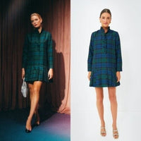 Tuckernuck | NEW Blackwatch Tate Plaid Academia Long Sleeve Mini Dress Size XXL