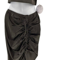 Mable x Petal & Pup NEW Angelique Open Back Crop Two Piece Set Midi Dress Size L