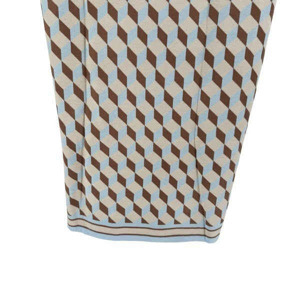 Tuckernuck NEW Tan Ocean Spray Knit Geo Marie Sleeveless Mini Dress Size XXL