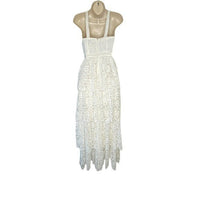 REVOLVE NBD Formal White Lace Love My Way Side Slit Maxi Dress Gown Size XXS