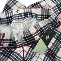 Tuckernuck NEW Americana Plaid 15 Inch Woven Renee Golf Skort Red Navy Size XS