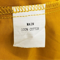 Petal & Pup NEW Dani Long Sleeve Cotton Maxi Dress in Mustard Yellow Size XS