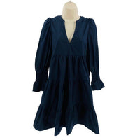 Pomander Place | NEW Navy Cotton Poplin Kenzo Mini Dress Size S