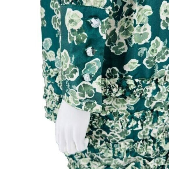 Tuckernuck NEW Green Floral Calypso Cosmos Celia Mini Dress Size M