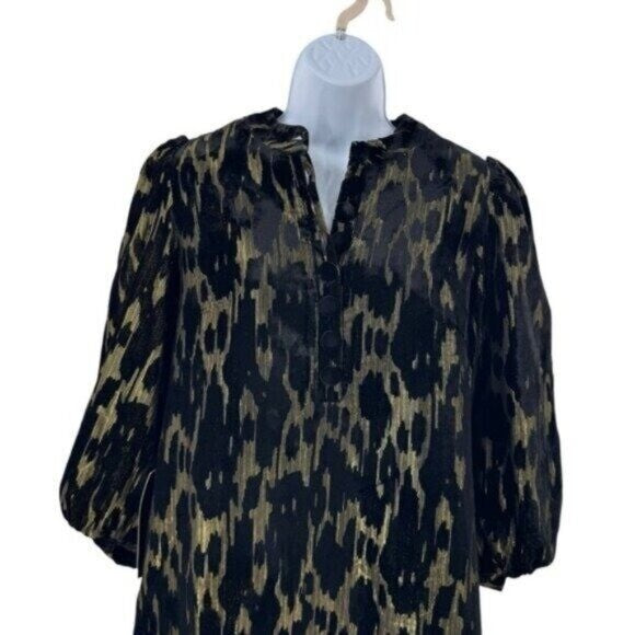 Pomander Place NEW Metallic Velvet Burnout Samantha Party Mini Dress Size XXS