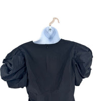 Hyacinth House NEW Black Aubrey Puff Sleeve V Neck Blouse Top Size S