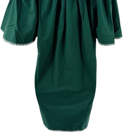 Pomander Place | NEW Green Stitch Finley Flutter Sleeve Mini Dress Size S