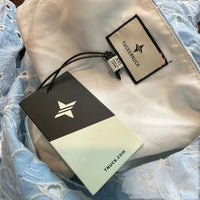 Tuckernuck NEW Airy Blue Eyelet Daniella Lace Flared sleeve Blouse Top Size XXL