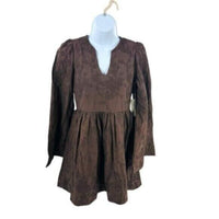 Hyacinth House | NEW Brown Becca V-Neckline Bell-Sleeved Mini Dress Size XL