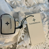 Tuckernuck NEW Blanc Guipure Lace Daphne Preppy Formal Mini Dress Size L