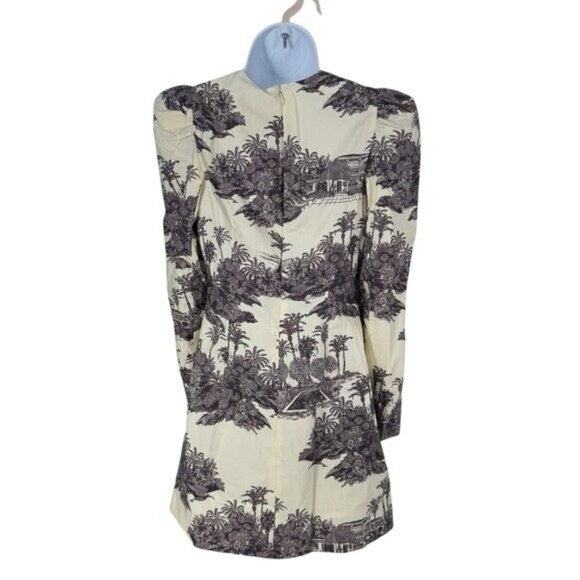 Tuckernuck X India Hicks | NEW Hibiscus Hill Toile Domino Mini Dress Size XXS