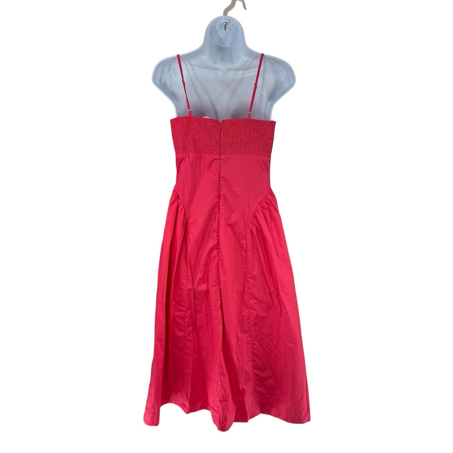 Hyacinth House NEW Pink Serafina Drop Waist Smocked Cotton Midi Dress Size S