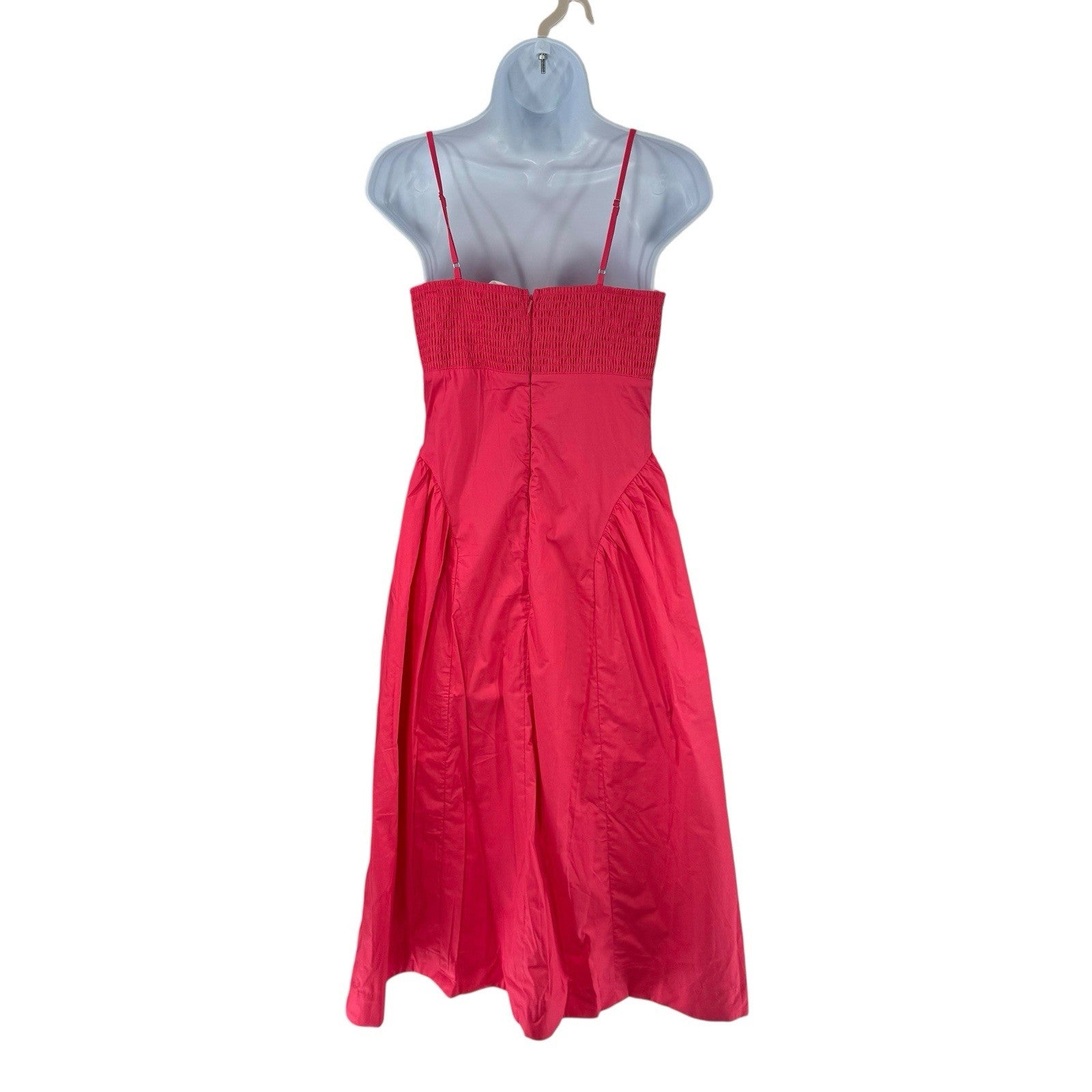 Hyacinth House NEW Pink Serafina Drop Waist Smocked Cotton Midi Dress Size S