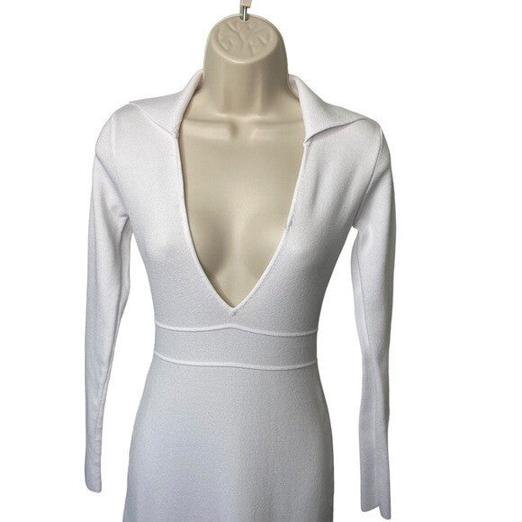 ALL THE WAYS | NEW Violet Midi Dress in White Size S