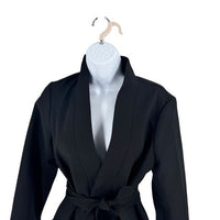 Tuckernuck NEW Black Gracie Wrap Crepe Classic Blazer Size M
