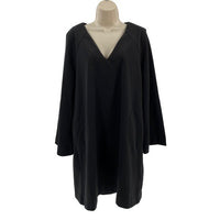 Pomander Place | NEW Black Audrey V Neck Kimono Sleeve Mini Dress Size XL