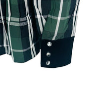 Tuckernuck NEW Green Tartan Plaid Velvet Trim Bristol Blouse Top Size XS