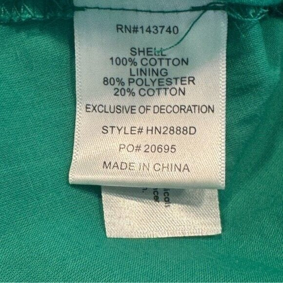 Hyacinth House NEW Green Eyelet Beaded Strap Mini Ibiza Cocktail Dress Size XXL