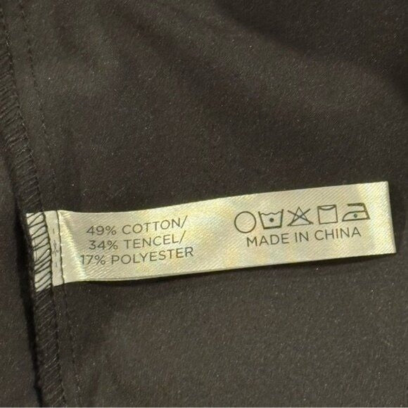 Tuckernuck NEW Black Lantern Sleeve Tory Shirt Midi Dress Size L