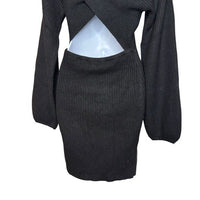 Majorelle | NEW Neva Ribbed Back Cut-Out Mini Dress in Black Size S