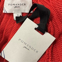 Pomander Place | NEW Red Adi Knit Round Neckline Bell Sleeve Mini Dress Size S