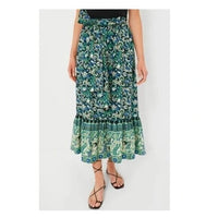 Tuckernuck | NEW Batik Floral Hampton Pull On Cotton Maxi Skirt Size L