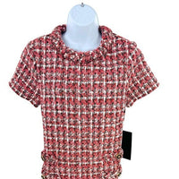 Tuckernuck | NEW Magnolia Tweed Short Sleeve Crew Neck Jackie Mini Dress Size M