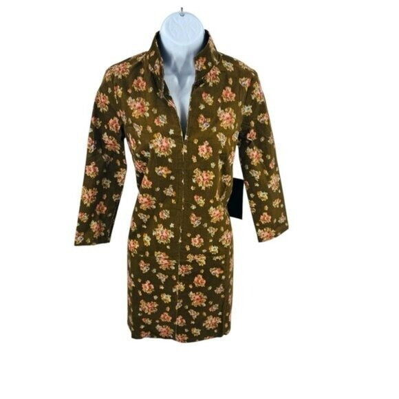 Tuckernuck | NEW Hazel Bouquet Corduroy Clifton V-neckline Mini Dress Size S